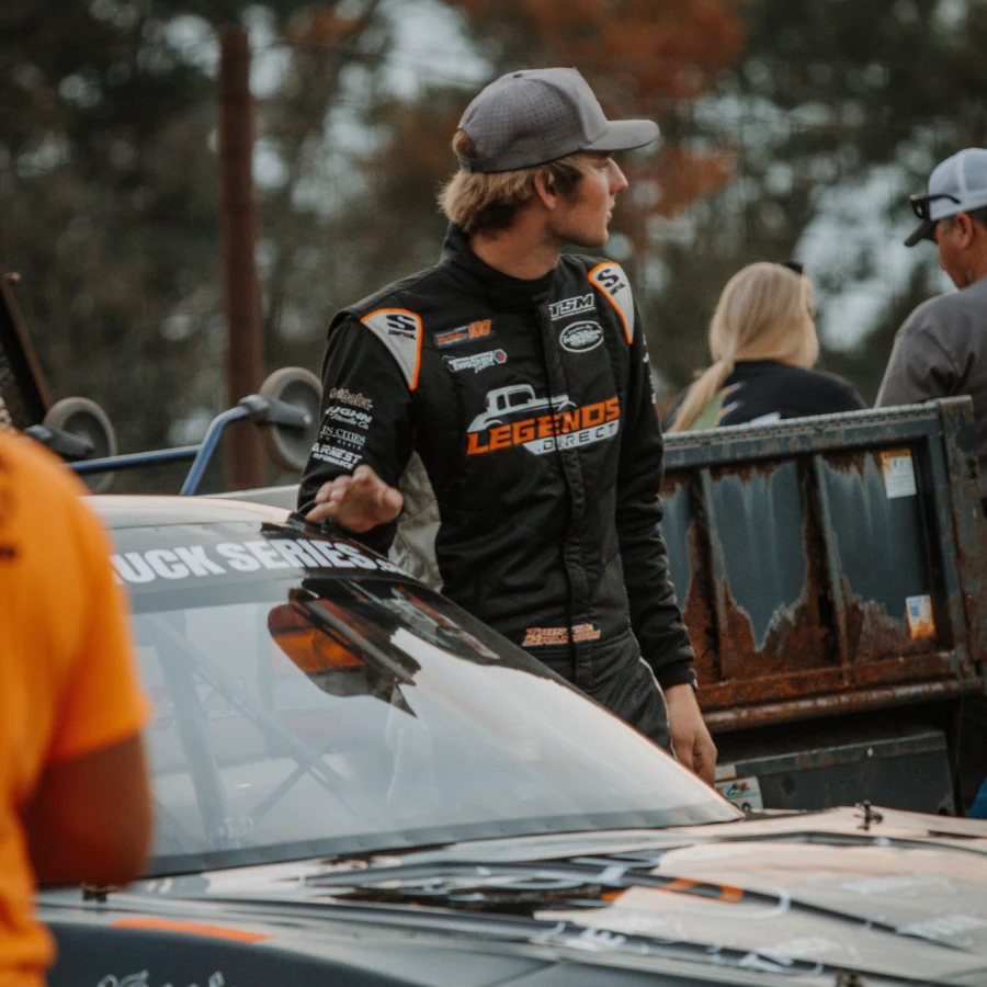 Tristan Swanson driving the 23 truck for Thirty-One Motorsports